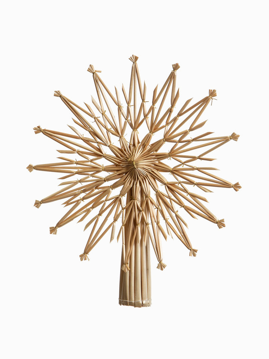 German straw Christmas tree topper Collagerie