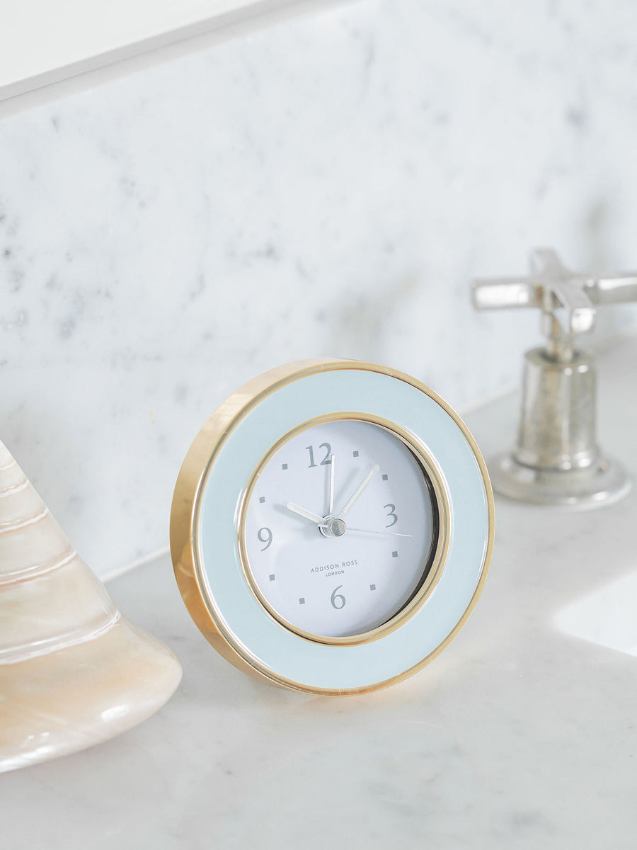 Blue and gold alarm clock Addison Ross Collagerie