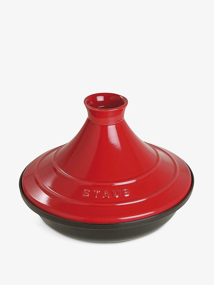 Red castiron tagine pot Collagerie
