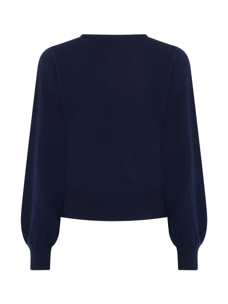 Navy Diana cashmere wool jumper Top Vilshenko    - Collagerie