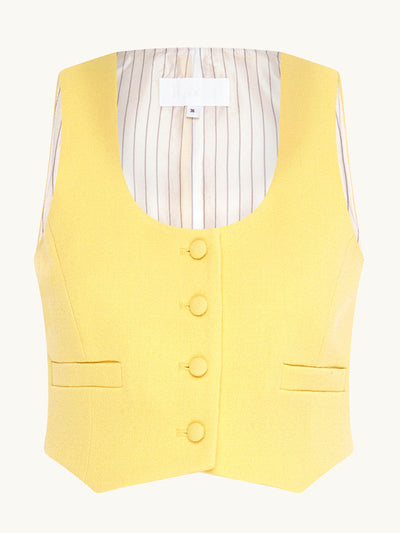 Racil Yellow Tony waistcoat at Collagerie