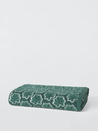 John Lewis X Collagerie Fan leaf towels, green at Collagerie