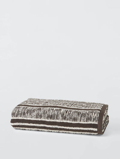 John Lewis X Collagerie Ikat hand towel, tobacco at Collagerie