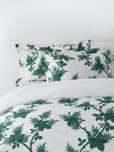 John Lewis X Collagerie Botanical vine double duvet cover set, leaf green at Collagerie