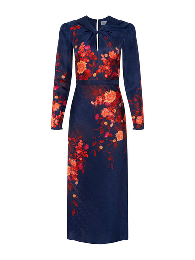 Saloni Flori sunset Claudia midi dress at Collagerie