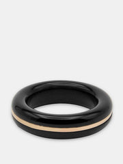 Black onyx essential stacking ring Jewellery & Watches By Pariah    - Collagerie