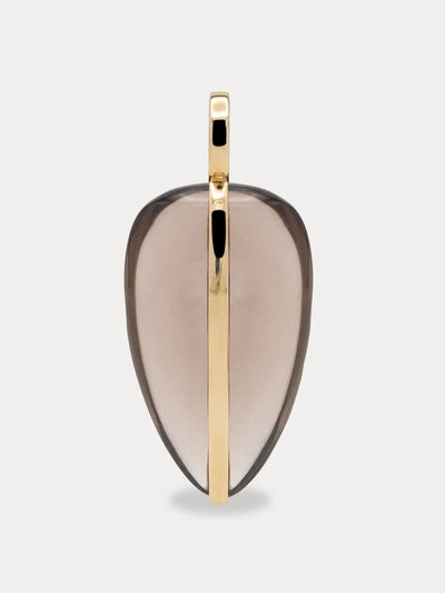 By Pariah Large smokey quartz pebbles pendant | 14K at Collagerie