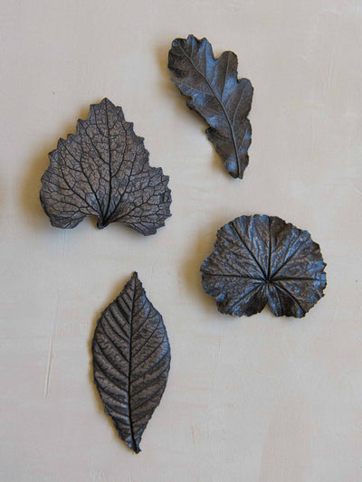 Jess Wheeler Bronzed leaves at Collagerie