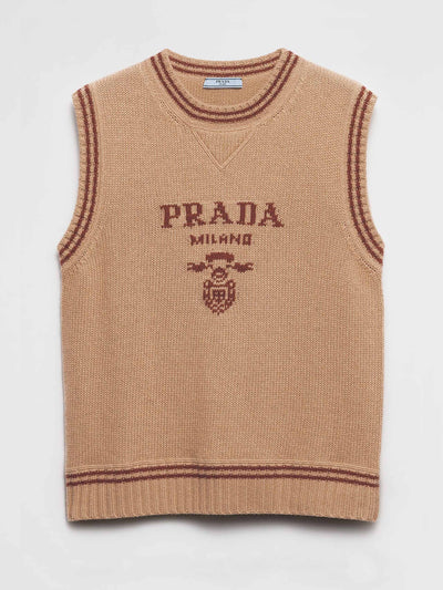 Prada Wool and cashmere vest at Collagerie