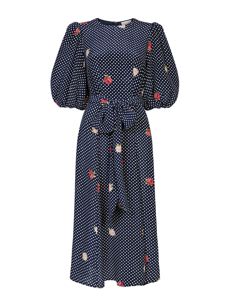 Sienna floral dot dress