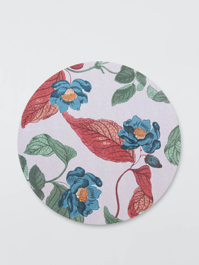 John Lewis X Collagerie Jaipur Rose round cork-backed placemat at Collagerie