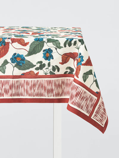 John Lewis X Collagerie Jaipur Rose cotton table cloth 250 x 160cm at Collagerie