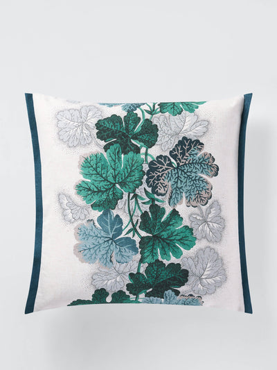 John Lewis X Collagerie Geranium cushion, porcelain at Collagerie