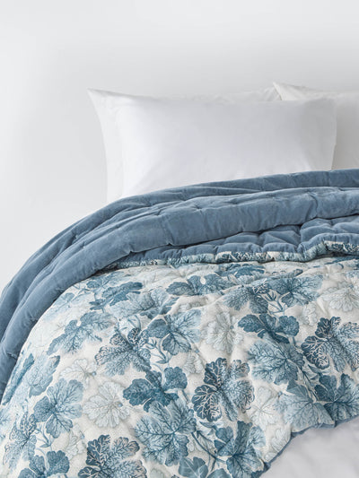 John Lewis X Collagerie Geranium bedspread, petrol blue at Collagerie