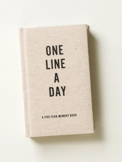 Oliver Bonas One line a day canvas five-year memory book at Collagerie