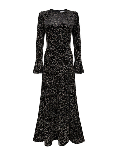 Beulah London Yahvi embellished velvet dress at Collagerie