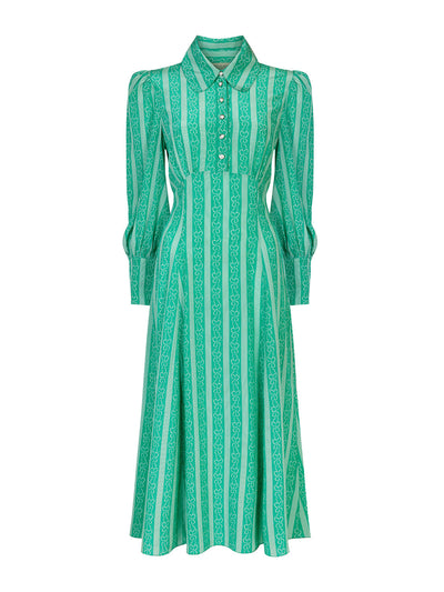 Beulah London Calla emerald bow dress at Collagerie