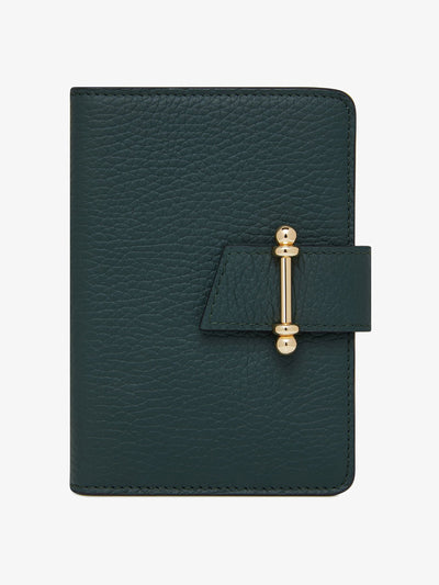 Strathberry Bottle green Multrees passport holder at Collagerie