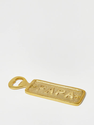 Oliver Bonas Papa gold bottle opener at Collagerie