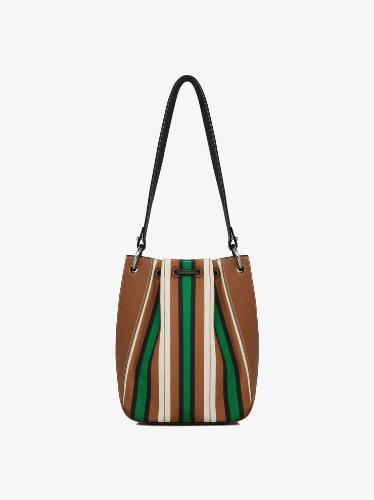 Chestnut, black and green stripe Bollo bag
