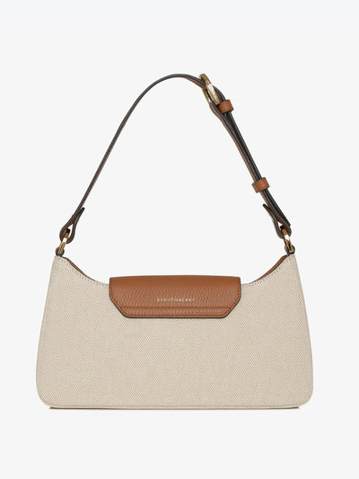 Strathberry Canvas, ecru, tan Multrees Omni shoulder bag at Collagerie