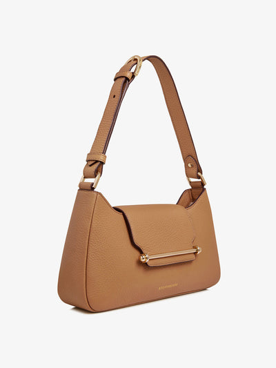 Strathberry Caramel Multrees omni shoulder bag at Collagerie