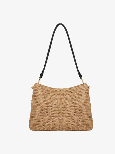 Strathberry Raffia black Lana hobo bag at Collagerie