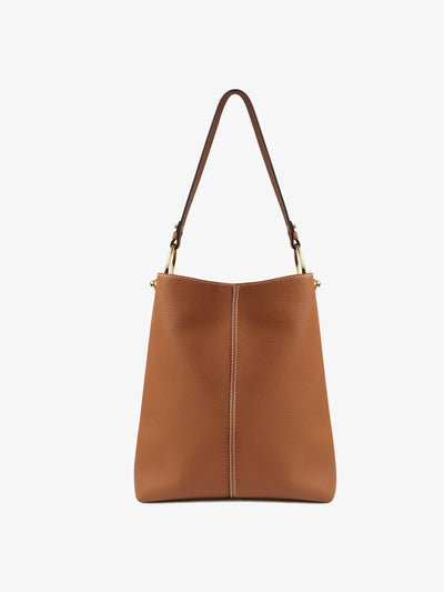 Strathberry Tan Lana hobo midi bag at Collagerie