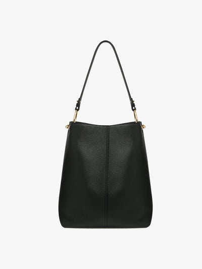 Strathberry Black Lana hobo midi bag at Collagerie