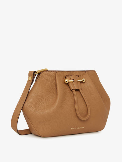 Strathberry Caramel Osette crossbody bag at Collagerie