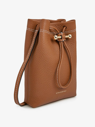 Strathberry Tan Osette midi pouch at Collagerie