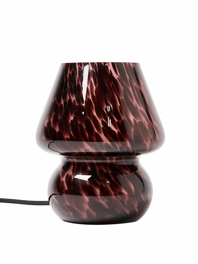 Oliver Bonas Alyssa brown glass table & desk lamp at Collagerie