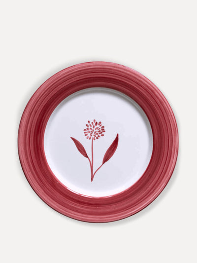 Valsa Home Cecilia hand-painted ceramic dinner plate at Collagerie