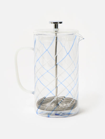 Oliver Bonas Swirl glass cafetiere at Collagerie