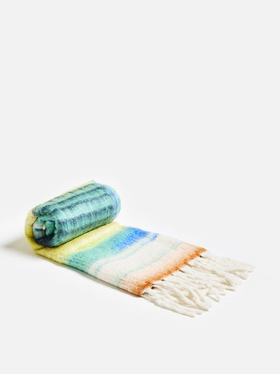 Oliver Bonas Zaffre bold stripes cosy throw at Collagerie