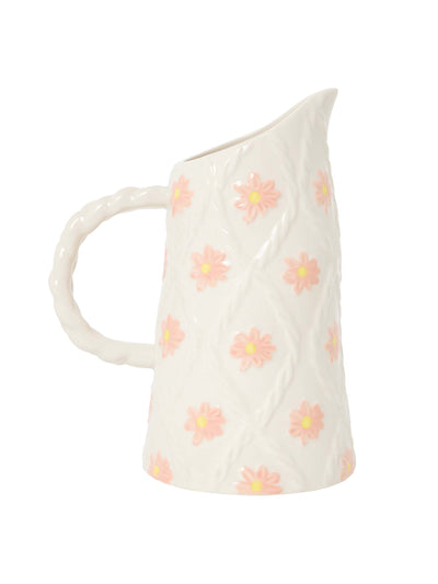 Shrimps x Oliver Bonas Knitted floral jug at Collagerie
