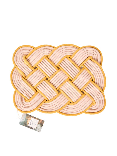 Shrimps x Oliver Bonas Plaited placemat at Collagerie