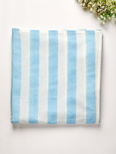 Maison Margaux Provence blue stripe tablecloth at Collagerie