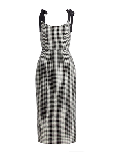 Markarian Presley black and white gingham corset dress at Collagerie