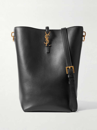 Saint Laurent Le 37 Long leather bucket bag at Collagerie