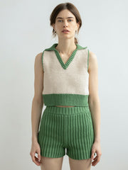 Pilnatis fern green cotton shorts