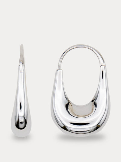 By Pariah Silver Jug Hoops earrings at Collagerie