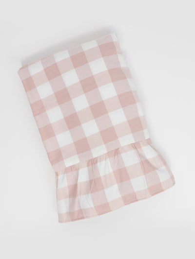 Maison Margaux Blush pink gingham tablecloth at Collagerie