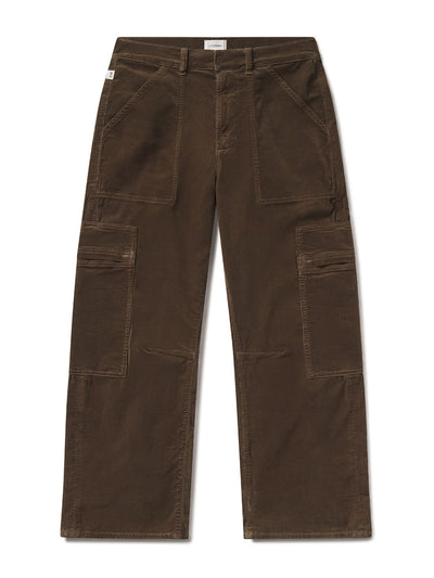 Citizens Of Humanity Marcelle low slung easy cargo corduroy trousers at Collagerie