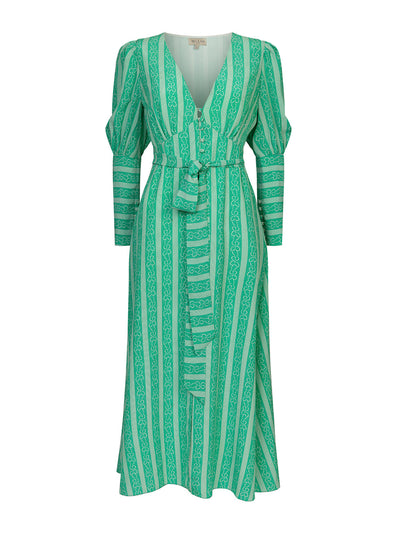 Beulah London Grace emerald bow dress at Collagerie