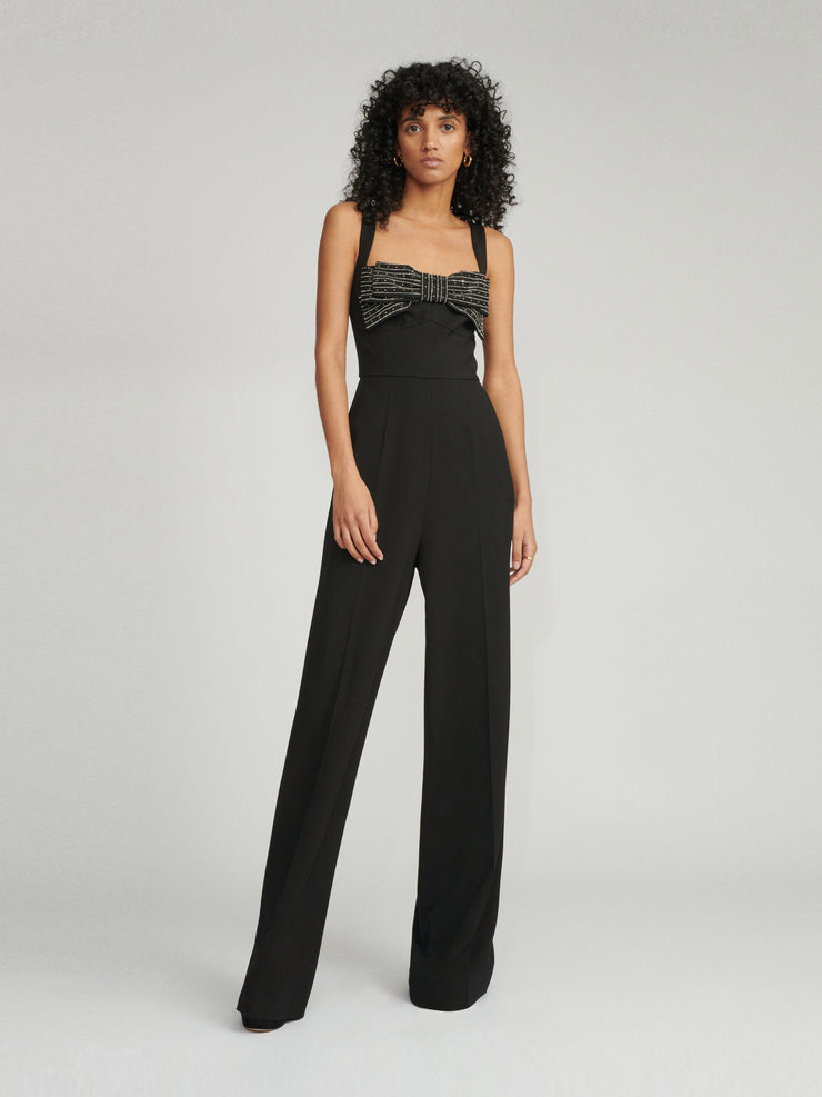 Embellished black Rachel jumpsuit