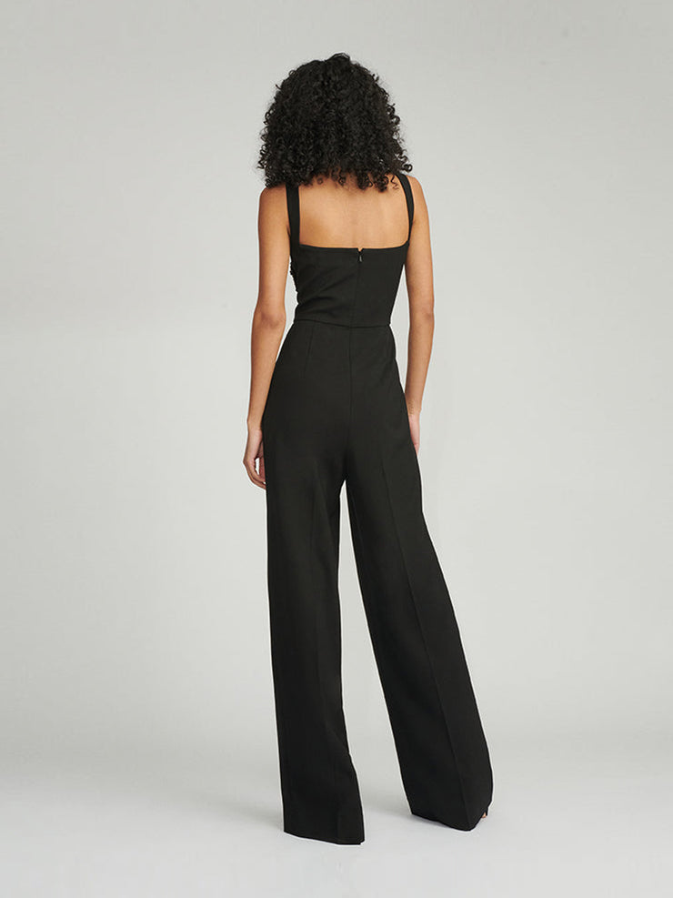 Embellished black Rachel jumpsuit