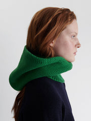 Green hand knit Geelong hood