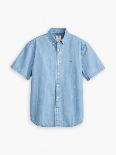 Levi's® Short sleeve authentic button down sweatshirt at Collagerie