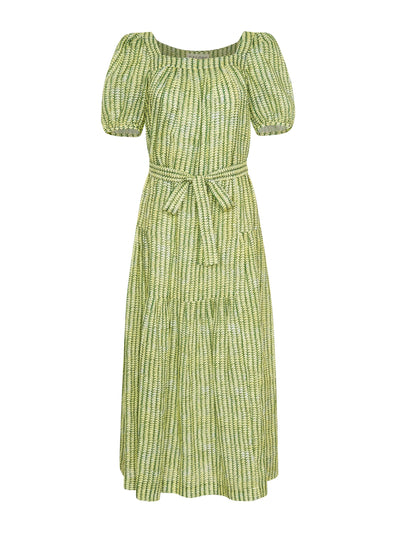 Saloni Stem lemon Yashi dress at Collagerie